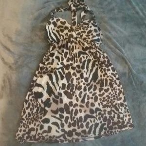 Leopard swimsuit cover up dess